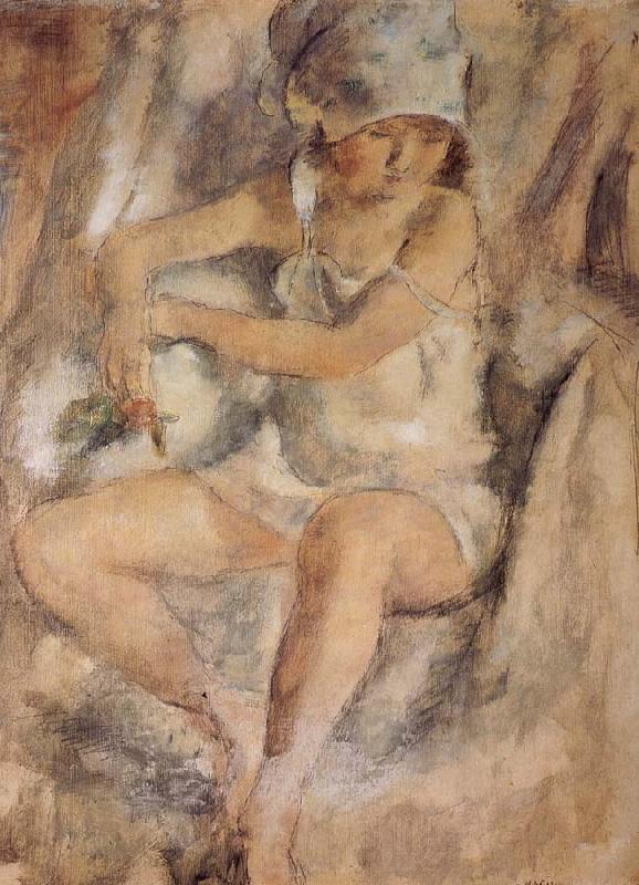 Jules Pascin Maiden wearing Islamic kerchief